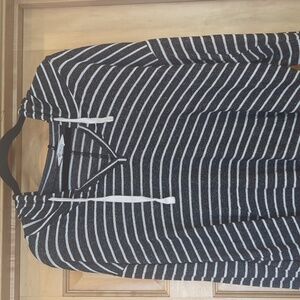 Market & spruce hooded striped sweater